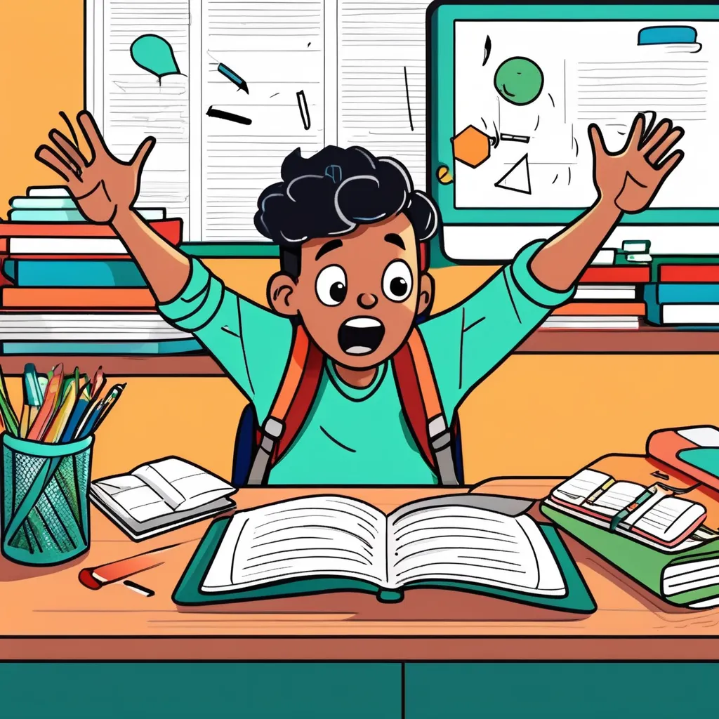student freaking out